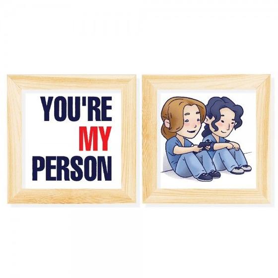 Imagem de Kit Quadros You'Re My Person - Grey'S Anatomy