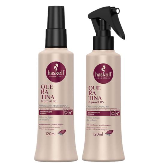 Imagem de Kit Queratina 1 Carga 120ml 1 Finalizador 120ml Haskell