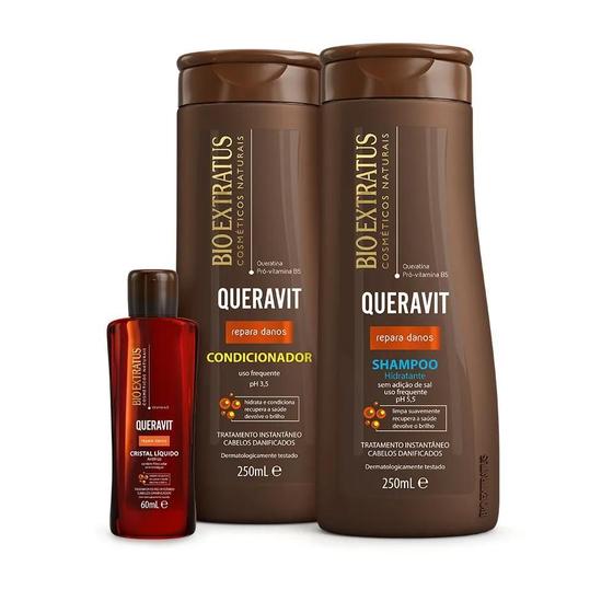 Imagem de Kit Queravit Bio Extratus Recuperação Cabelos Danificados
