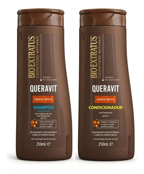 Imagem de Kit Queravit Bio Extratus Shampoo Hidratante + Condicionador 250ml