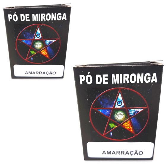 Imagem de Kit Quimbanda Ritual Amarração Amorosa Pó de Mironga 2 Und