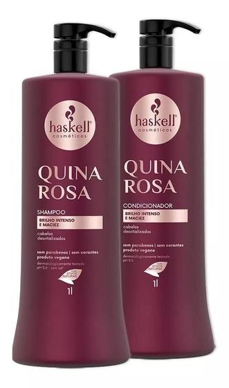 Imagem de Kit Quina Rosa (shampoo + Condicionador) 1000ml- Haskell