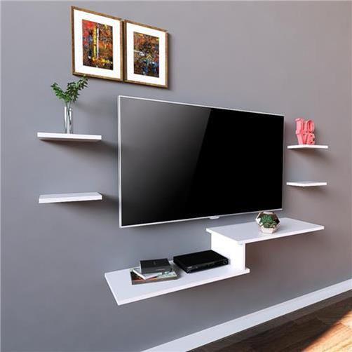 Kit Rack Suspenso Tv Para Sala Quarto Video Game com 4 Nichos Prateleiras 100% mdf Menor preço em Kit Rack Suspenso Tv Para Sala Quarto Video Game com 4 Nichos Prateleiras 100% mdf