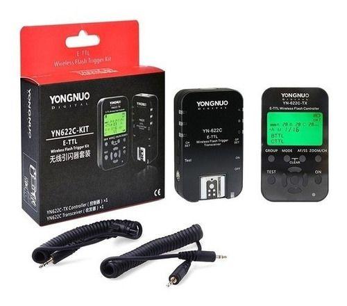 Imagem de Kit radio flash yongnuo yn622c - kit para camerâs canon
