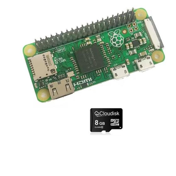 Imagem de Kit Raspberry Pi Zero V1.3 com Solda + MicroSD 8GB