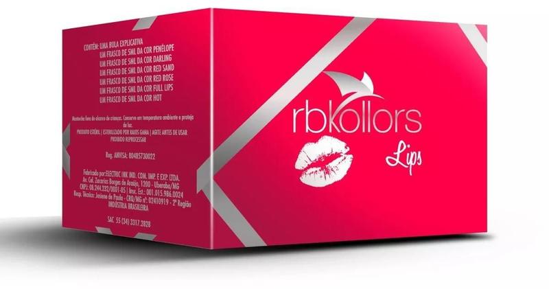 Imagem de Kit Rb Kollors Lips 6 Pigmentos 5Ml Cada