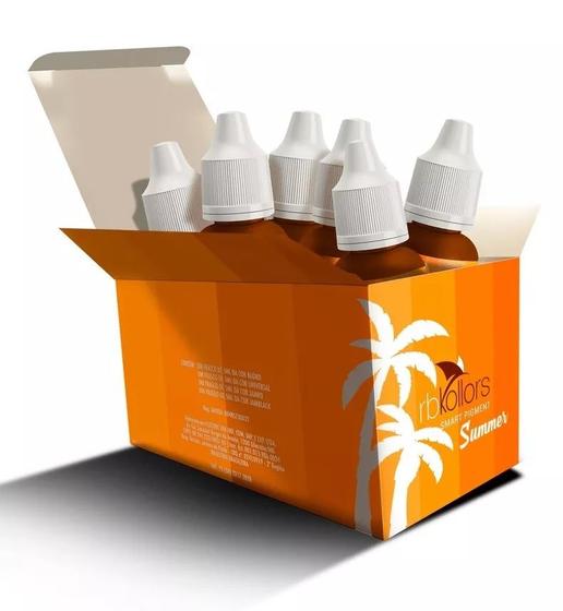 Imagem de Kit Rb Kollors Summer 6 Pigmentos 5Ml Cada