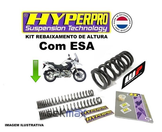 Imagem de Kit Rebaixamento Hyperpro 1200GS AC C/ ESA 10-12 P/ amort WP