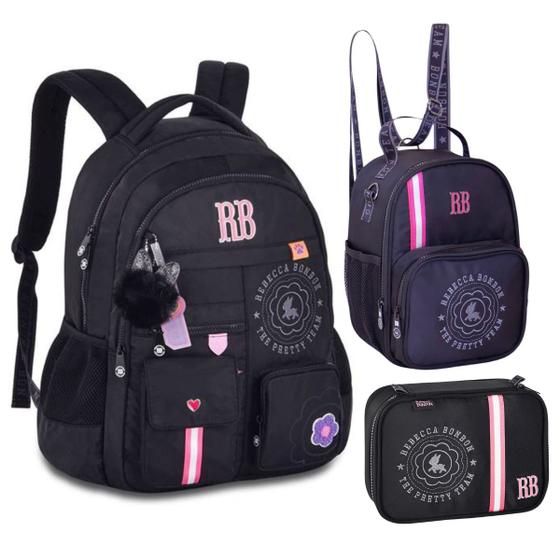 Imagem de Kit Rebecca Bonbon Lancheira + Estojo box + Mochila Oficial