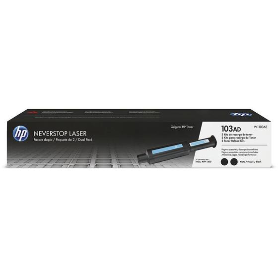 Imagem de Kit recarga HP Neverstop 103AD dual pack W1103AE HP