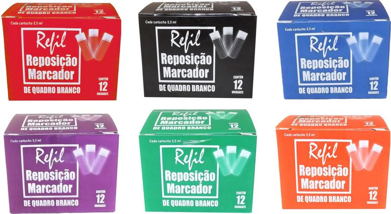 Imagem de Kit Recarga Pilot 72 Un M-Board 5,5ml - Cores Variadas