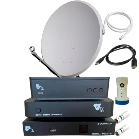 Kit Receptor Oi Tv Livre HD 2 anos + Habilitação Menor preço em Kit Receptor Oi Tv Livre HD 2 anos + Habilitação