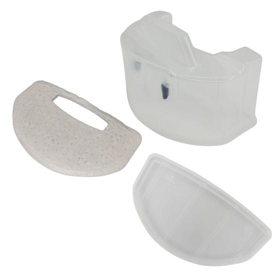 Imagem de Kit Recipiente Reservatório com Tampa e Filtro Compatível com Robô Aspirador WAP W90 Pérola