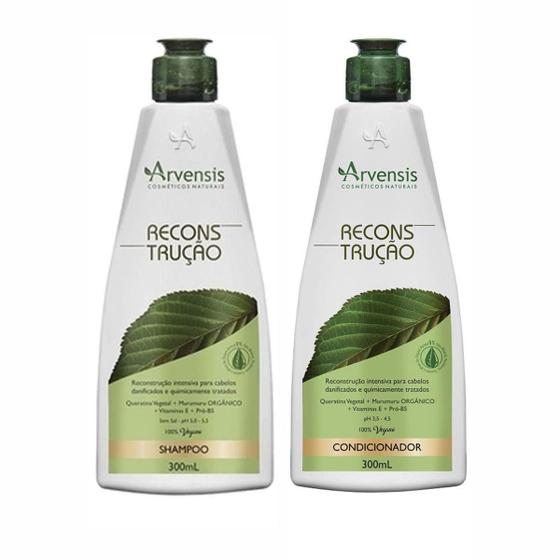 Imagem de Kit Reconstrução Shampoo E Condicionador 300G Arvensis