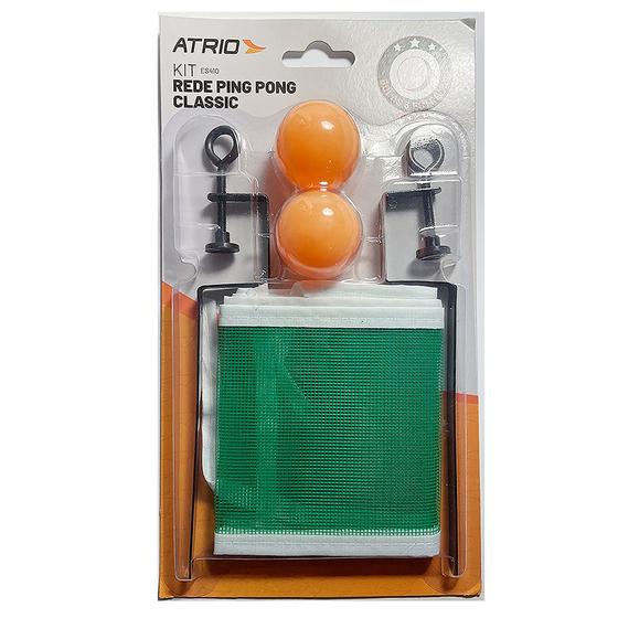 Imagem de Kit Rede Ping Pong Classic Com 2 Bolas Atrio - Es410