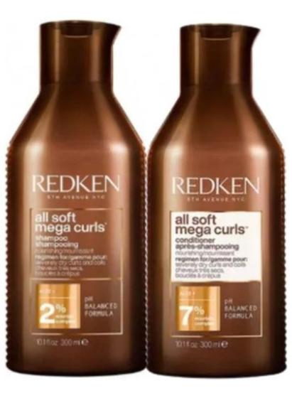 Imagem de Kit Redken All Soft Mega Curls Shampoo+ Condicionador 300mls