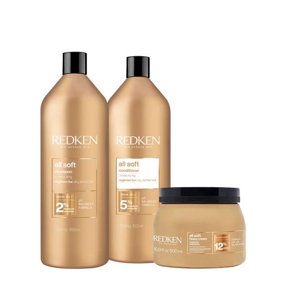 Imagem de Kit Redken All Soft Salon Total (3 produtos)