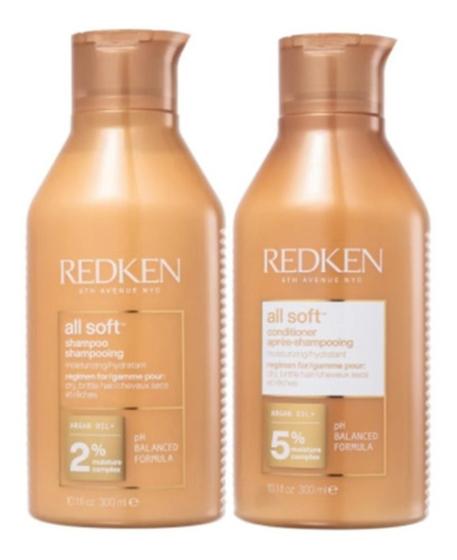 Imagem de Kit Redken All Soft Shampoo 300ml+ Condicionador 300ml