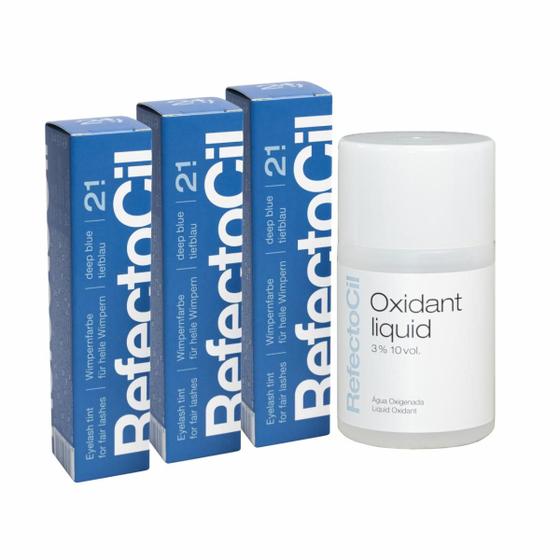 Imagem de Kit Refectocil 3 Tinta + 1 Oxidante N 2.1 Azul Profundo