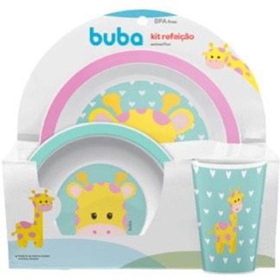 Imagem de Kit Refeição Animal Fun Girafa - Buba