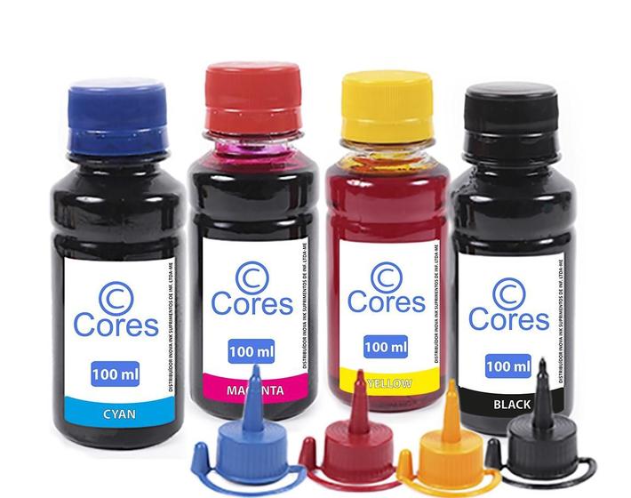 Kit Refil 4 Tintas Compatível Cartucho Canon GI-190 100ml Cores Menor preço em Kit Refil 4 Tintas Compatível Cartucho Canon GI-190 100ml Cores