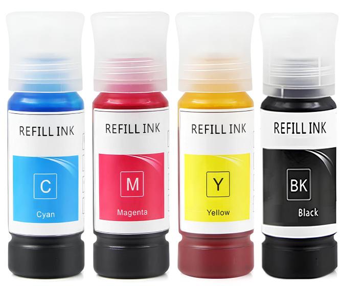 Imagem de Kit Refil de Tinta Compatível Epson L3110 T544120