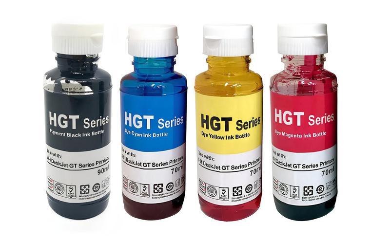Imagem de Kit Refil de Tinta Compatível Para HP Smart Tank 674  GT52 e GT53 Compatível