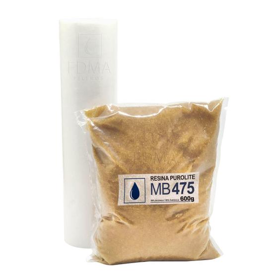 Imagem de Kit Refil Polipropileno Hydronix 5 Micras +Resina Mb475 600G