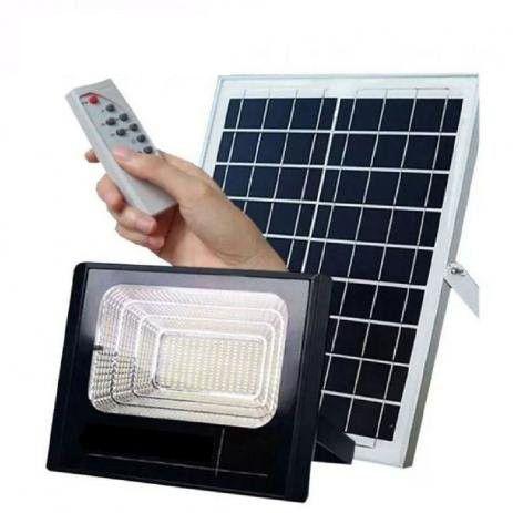 Imagem de Kit Refletor 150W + Painel Solar Led Branco Frio IP66