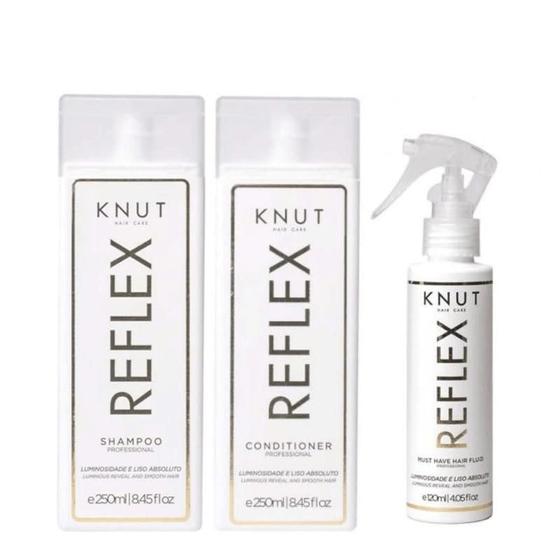 Imagem de Kit Reflex Shampoo + Cond. 250Ml + Spray Fluid 120Ml Knut