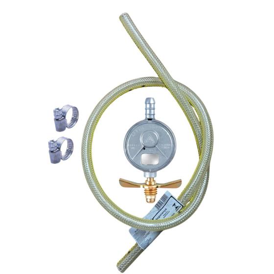 Imagem de Kit Regulador 505/1 Aliança + Mangueira 1,20 e Abraçadeiras