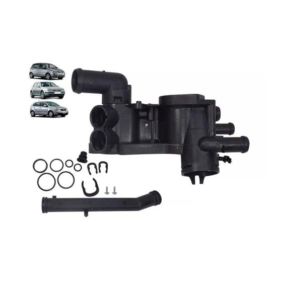 Imagem de Kit Regulador da Válvula Termostática Gol / Parati 02/... 1.0 MI AT 8 / 16V Com Ar condicionado (Sem a Válvula e sem o S