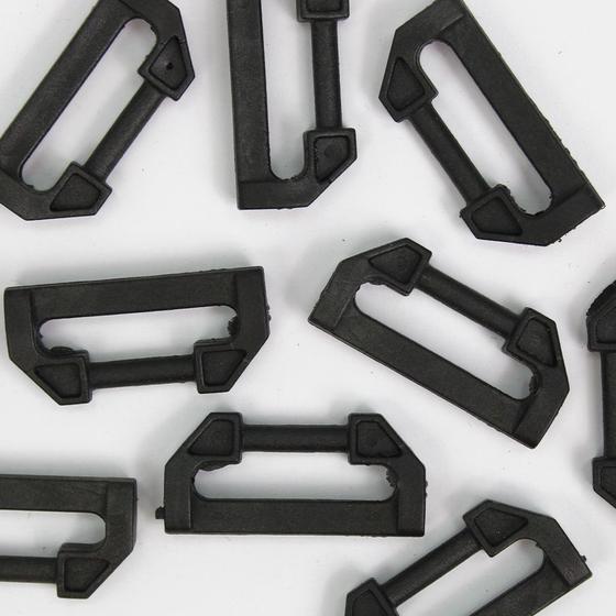 Imagem de Kit Regulador De Alça mochila 3mm 3,9cm, X 1,6cm Uma Passagem- 50 Unidades