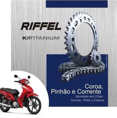 Kit Relação Biz 125 Tração Transmissão Todas Riffel aço 1045 Menor preço em Kit Relação Biz 125 Tração Transmissão Todas Riffel aço 1045