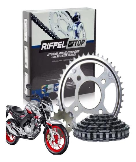 Imagem de Kit Relação Cb Twister 250 2016 2022 Com Retentor Riffel