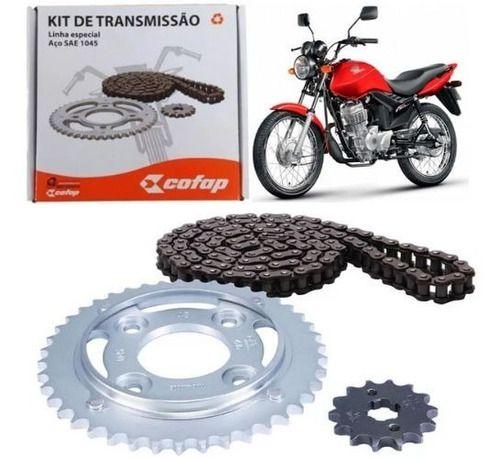 Imagem de Kit Relação Cg125 Fan 2009 A 2018 Transmissão Cofap Original