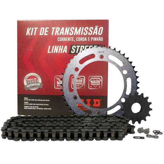 Kit Relação Completo DID Com retentor Honda Titan Fan 160 Menor preço em Kit Relação Completo DID Com retentor Honda Titan Fan 160