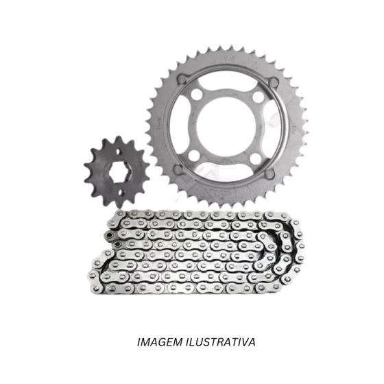 Imagem de Kit Relação Fazer 250 Com Retentor aço1045  2005 ate 2015