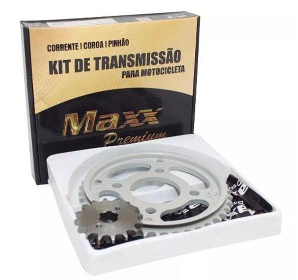 Imagem de Kit relação titan 160 15/16 44d/15d 428hx118l aço 1045 - maxx premium