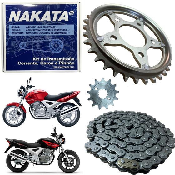 Imagem de Kit Relação Tração Transmissão Cbx 250 Twister 2001 a 2008 Nakata