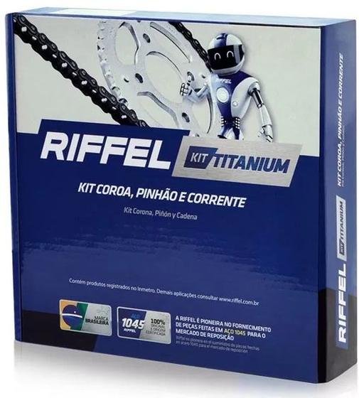 Imagem de Kit Relacao Transmissao Cg Fan 125 2014 A 16 Riffel Titanium