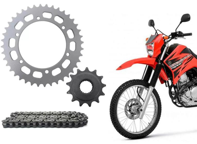 Imagem de Kit Relacao Transmissão Corrente 520 Sem Retentor Lander Xtz Tenere 250 De 2006 Ate 2017