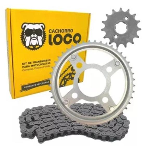 Imagem de Kit Relação Transmissão Honda Titan 160 Fan 160 Cargo Start 160 Cachorro Loco -S/Ret cód KTC-0160