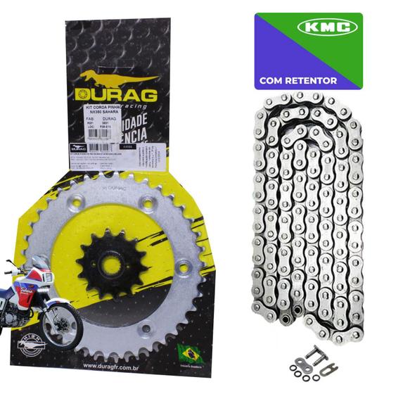 Imagem de Kit Relação-Transmissão Nx350 Sahara Com Retentor Durag+Kmc