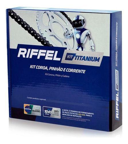 Imagem de Kit Relação Transmissão Riffel Biz 125 Titanium