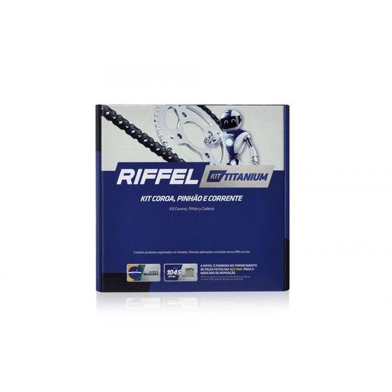 Imagem de Kit Relação Transmissão Riffel CG 125 Fan Cargo 2009-2013