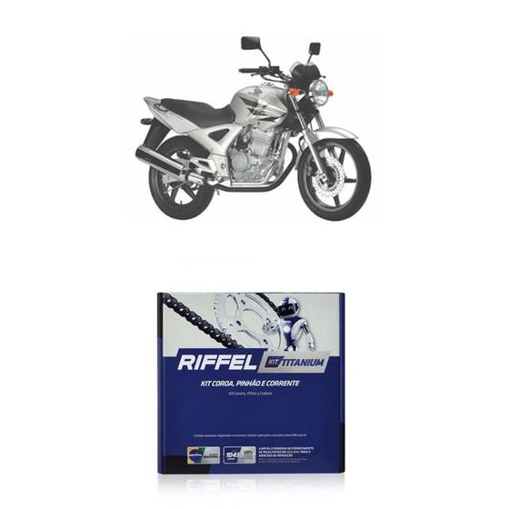 Kit Relação Transmissão Riffel Honda CB Twister 2016-2018 Menor preço em Kit Relação Transmissão Riffel Honda CB Twister 2016-2018