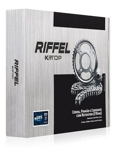 Imagem de Kit Relação Transmissão Riffel Kit Top Titan 150 C/retentor