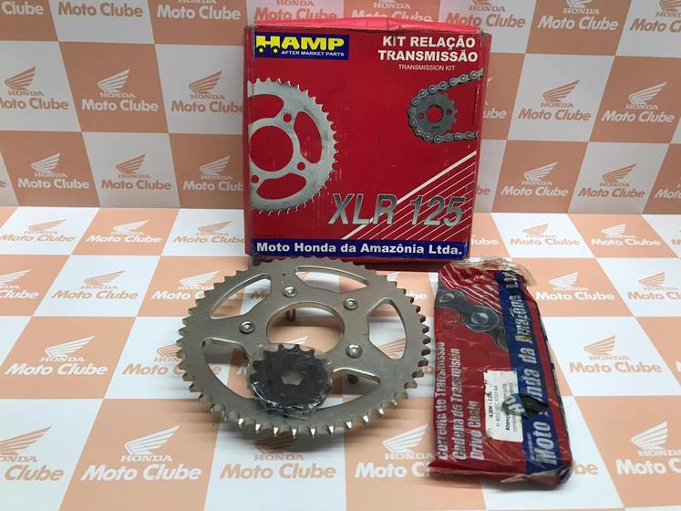 Kit Relação Transmissão XLR 125 Original Honda H0640KFC900 - Honda Hamp ...