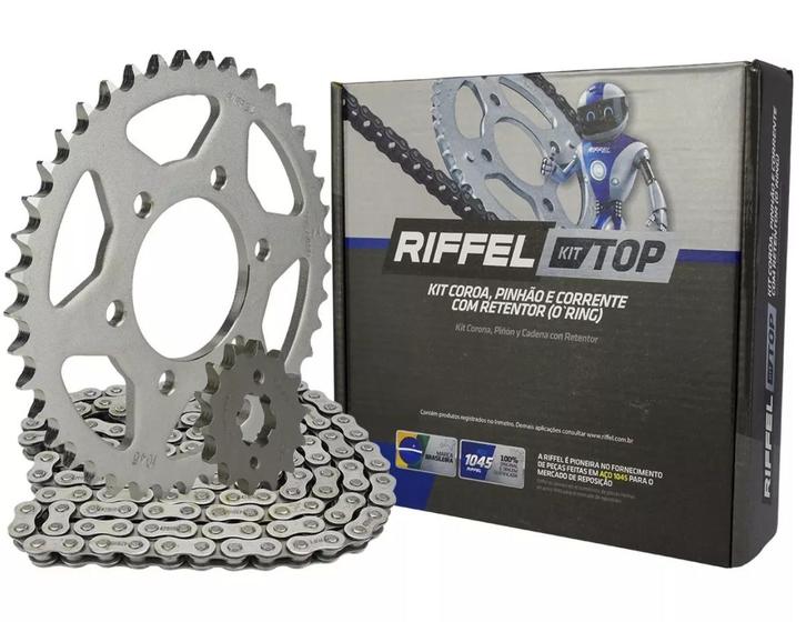 Imagem de Kit Relação Transmissão Yamaha Mt03 R3 Com Retentor Original Riffel